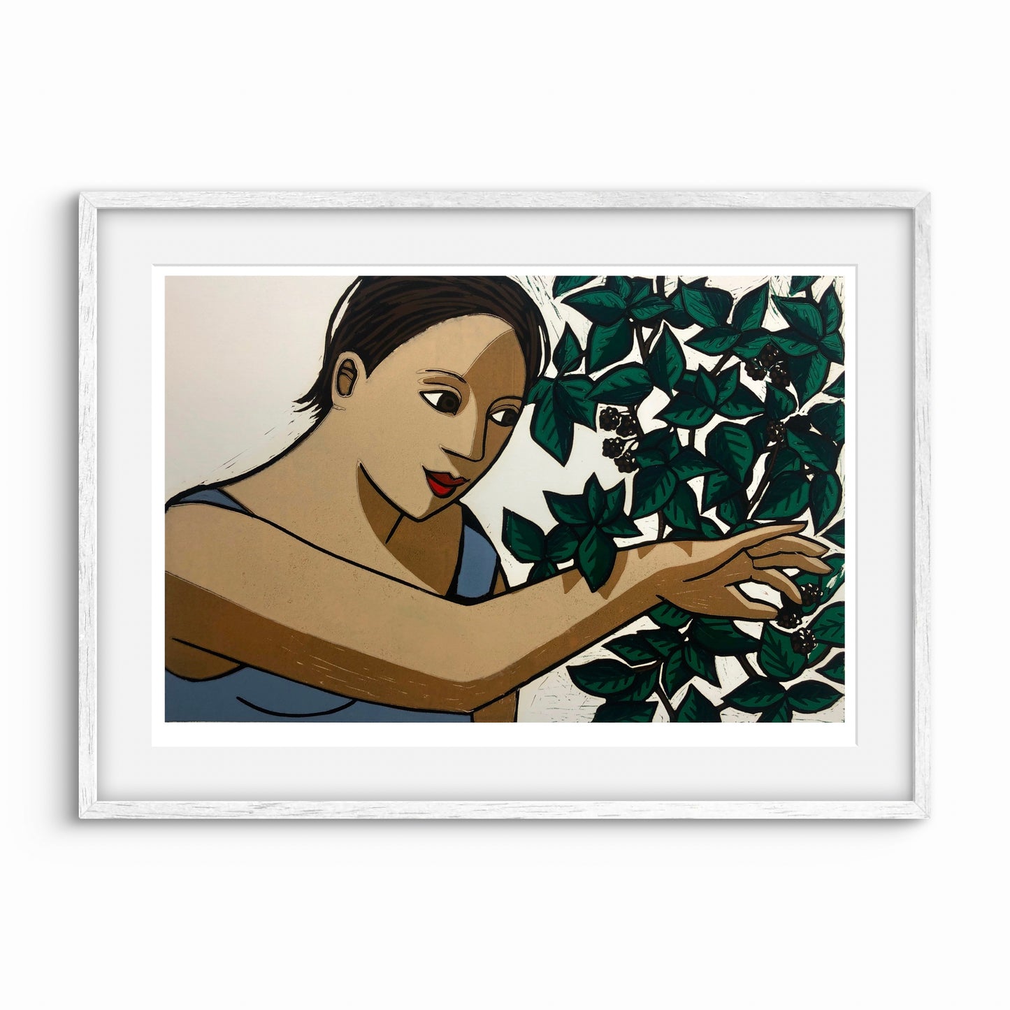 Picking blackberries