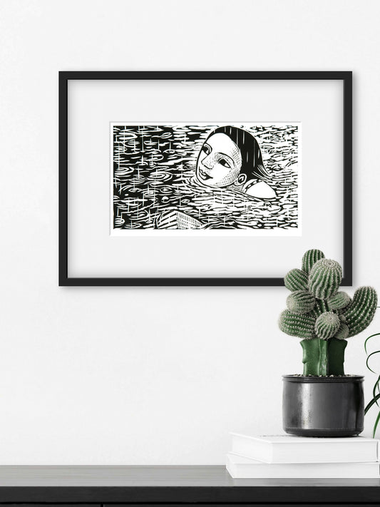 Swimming in the rain