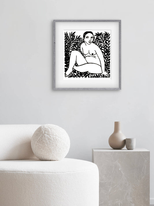 Sitting in the garden