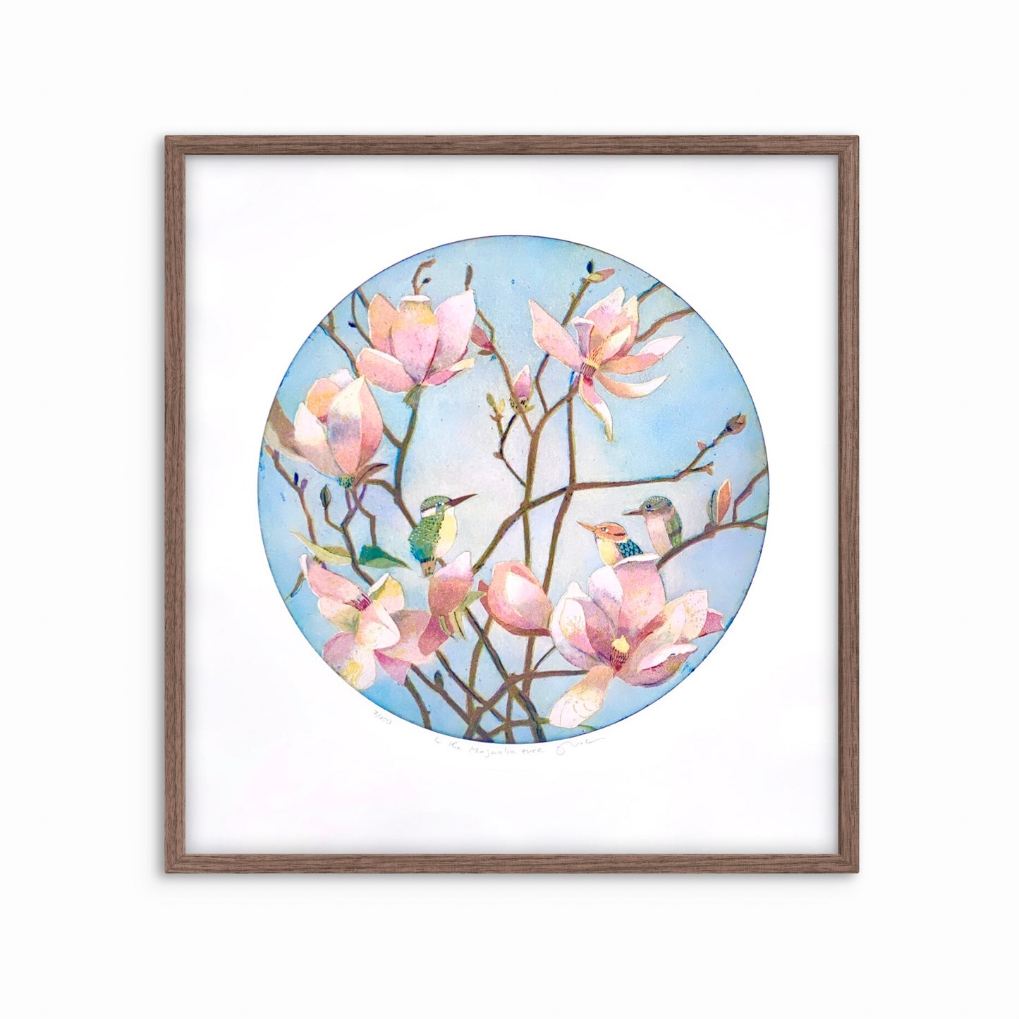 In the magnolia tree