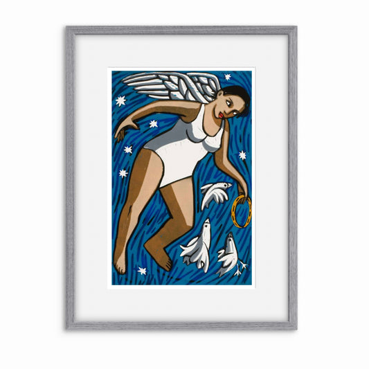 Angel with tambourine