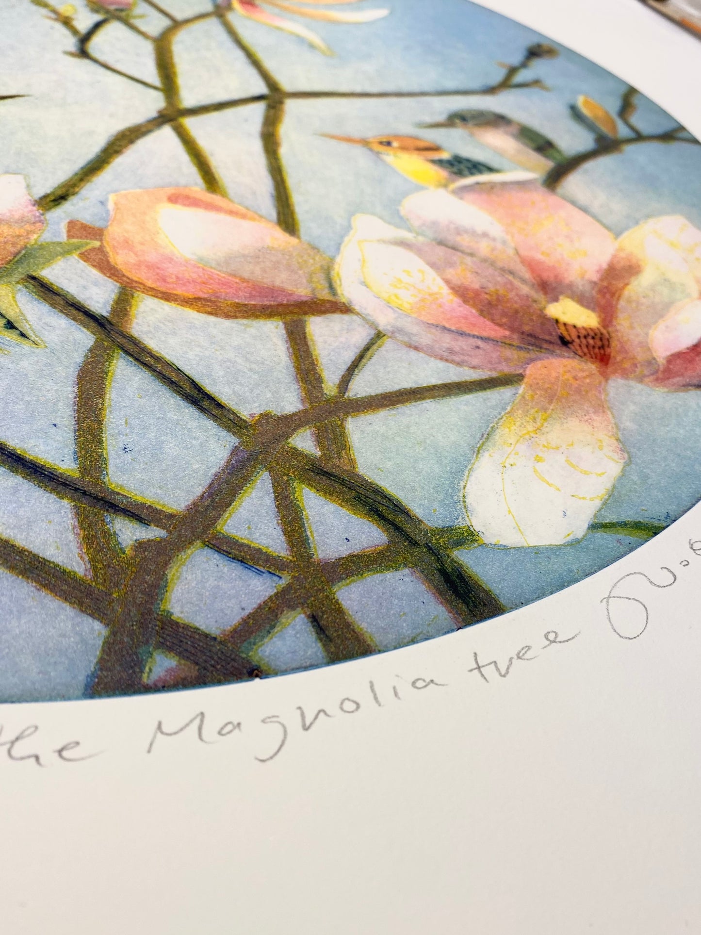 In the magnolia tree
