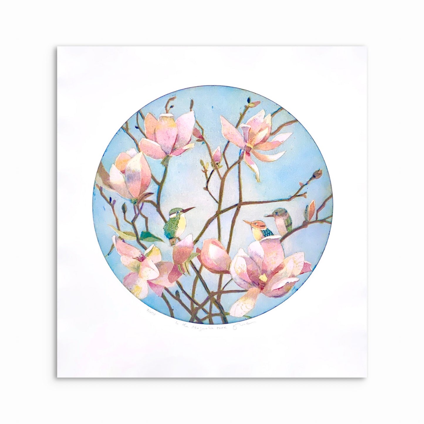 In the magnolia tree