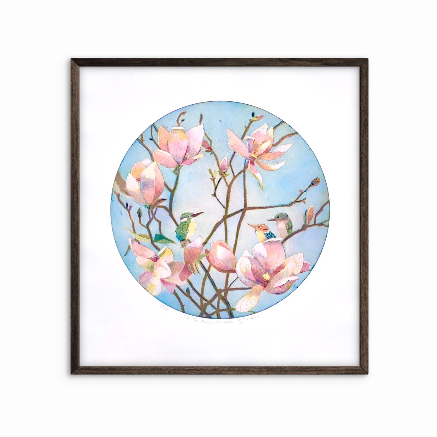 In the magnolia tree