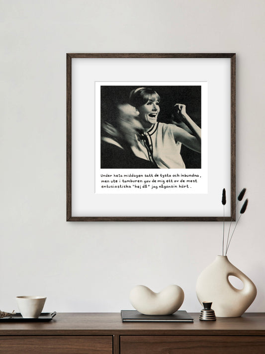 Entusiastiskt hej då