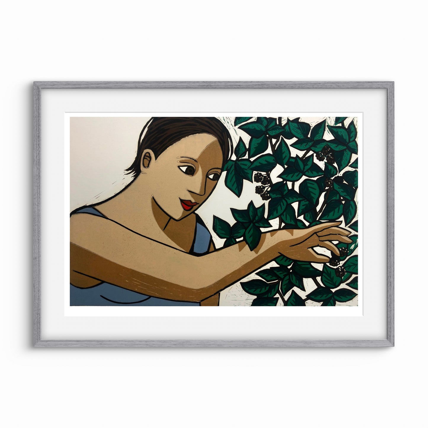 Picking blackberries