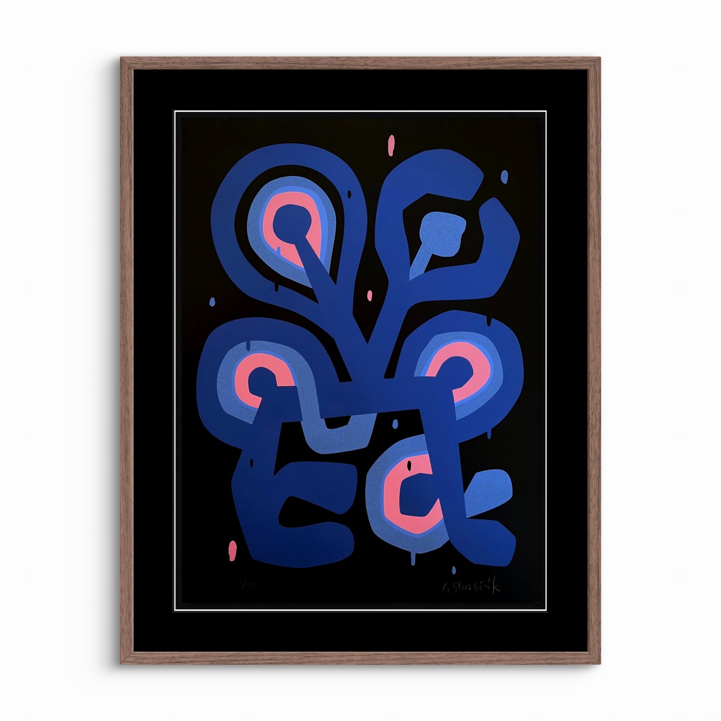 Flower Figure Noir