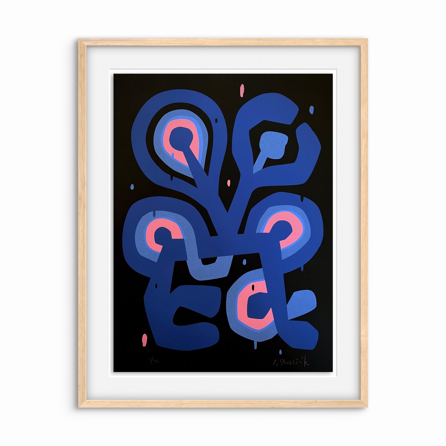 Flower Figure Noir
