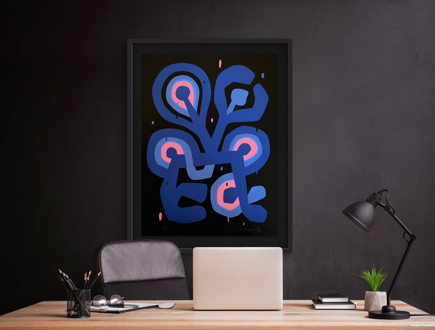 Flower Figure Noir
