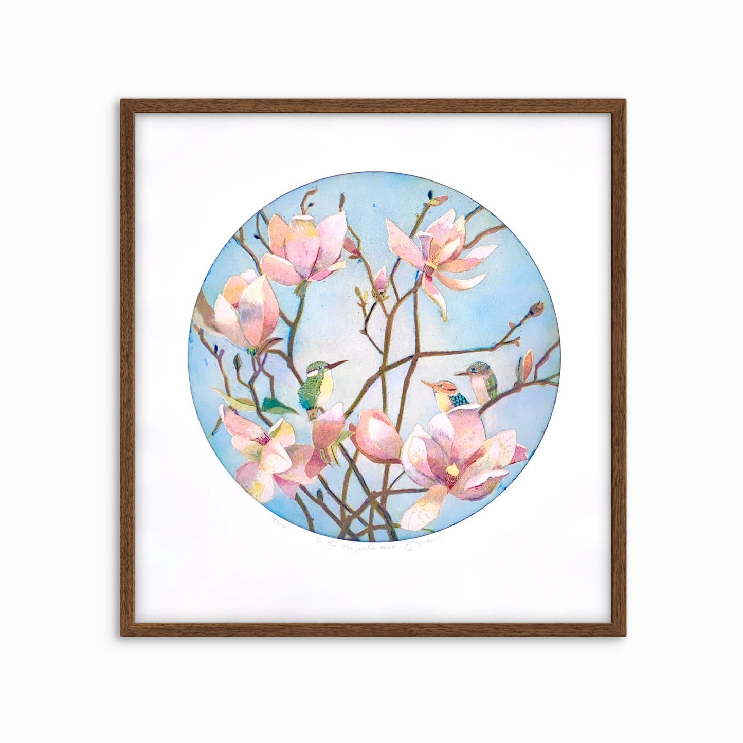 In the magnolia tree