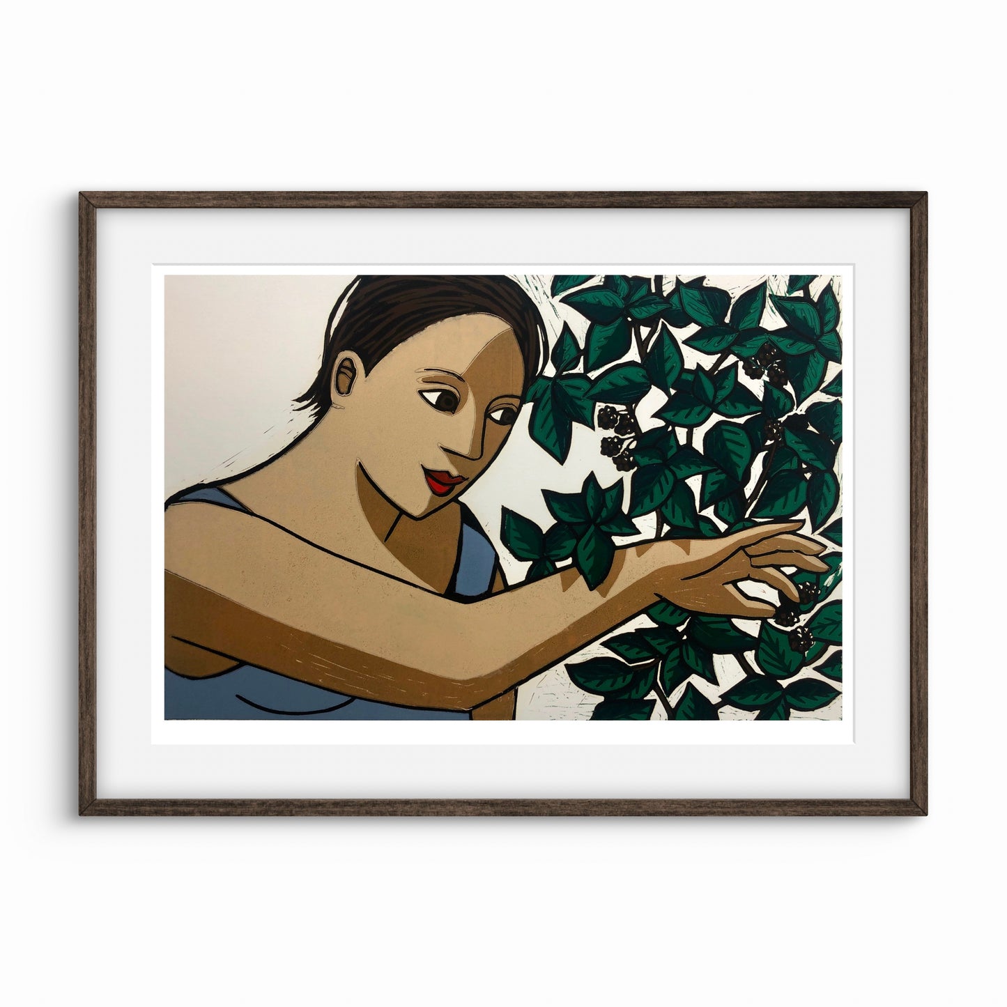 Picking blackberries