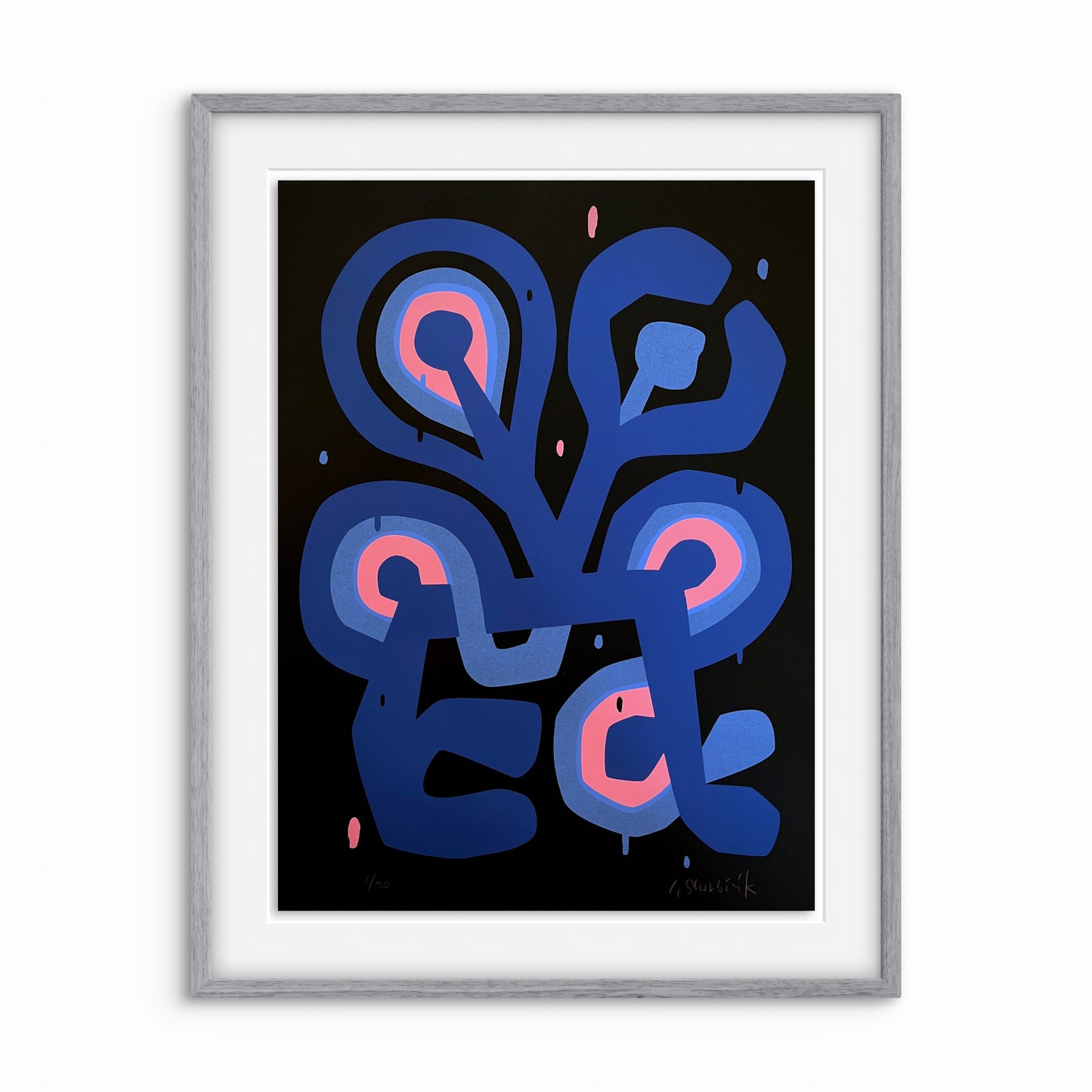 Flower Figure Noir
