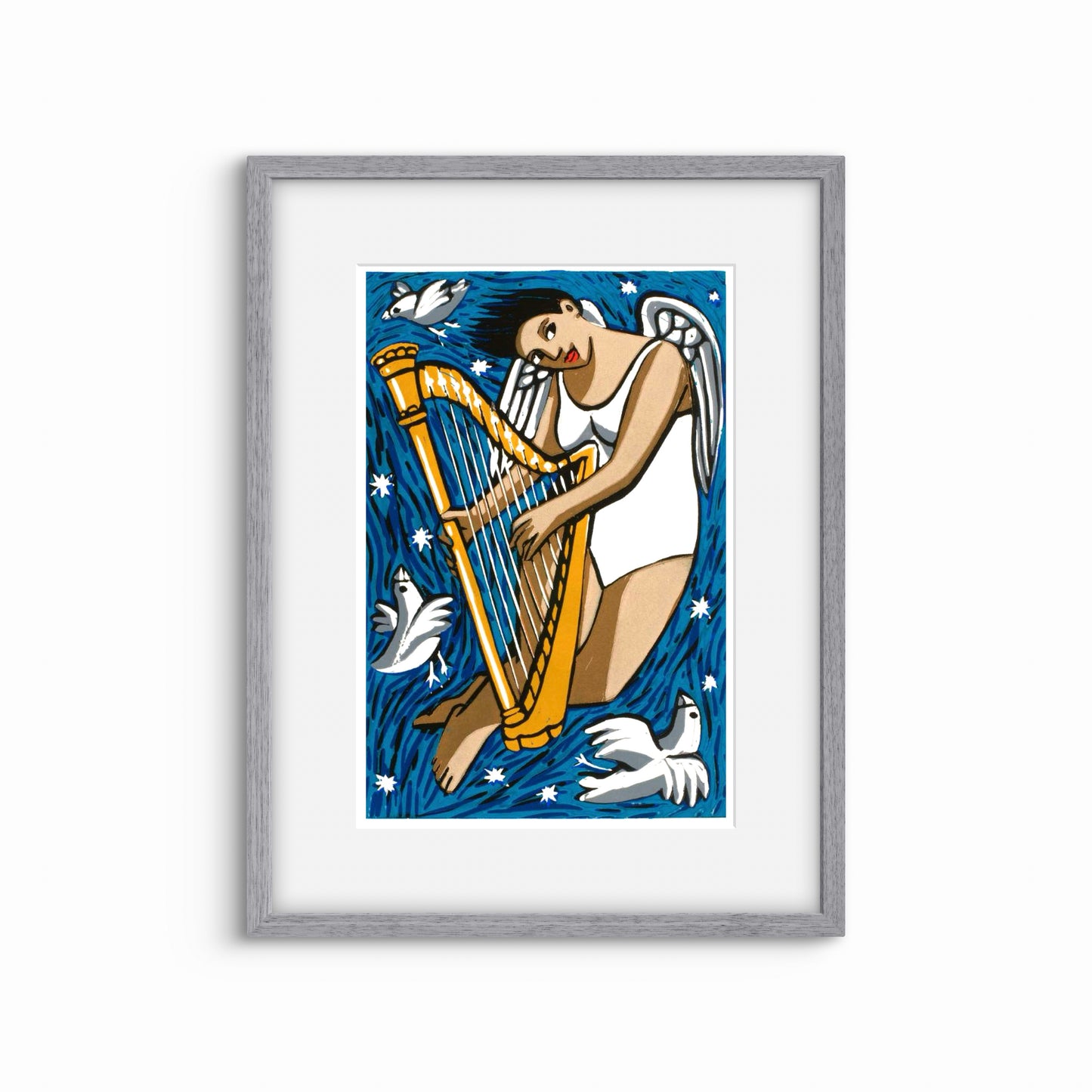Angel with harp