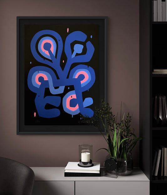 Flower Figure Noir