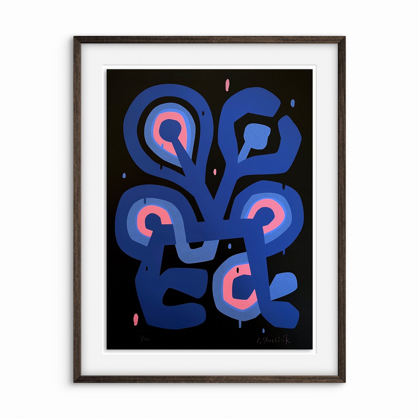 Flower Figure Noir