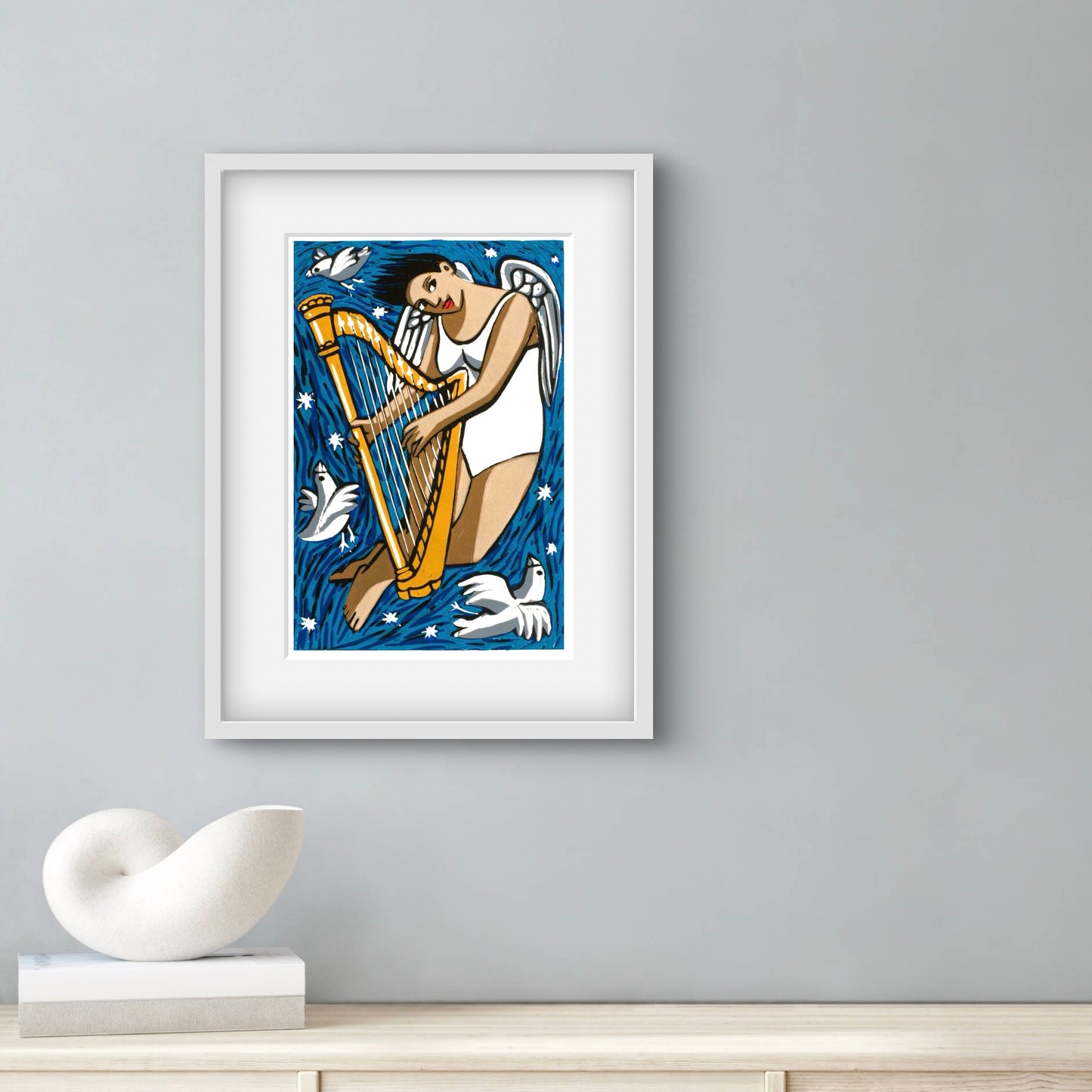 Angel with harp