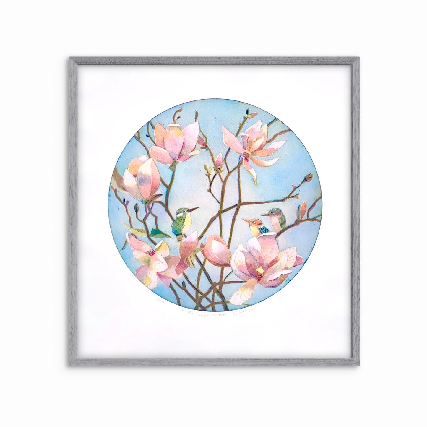 In the magnolia tree