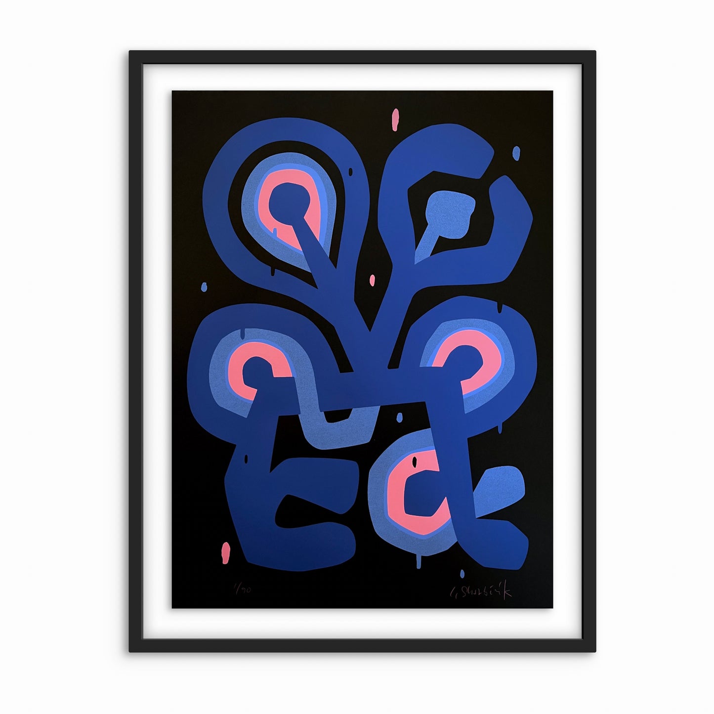 Flower Figure Noir