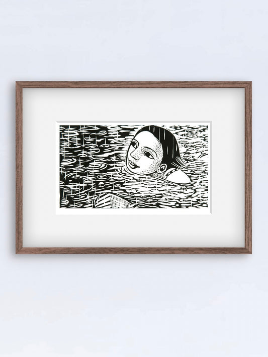 Swimming in the rain