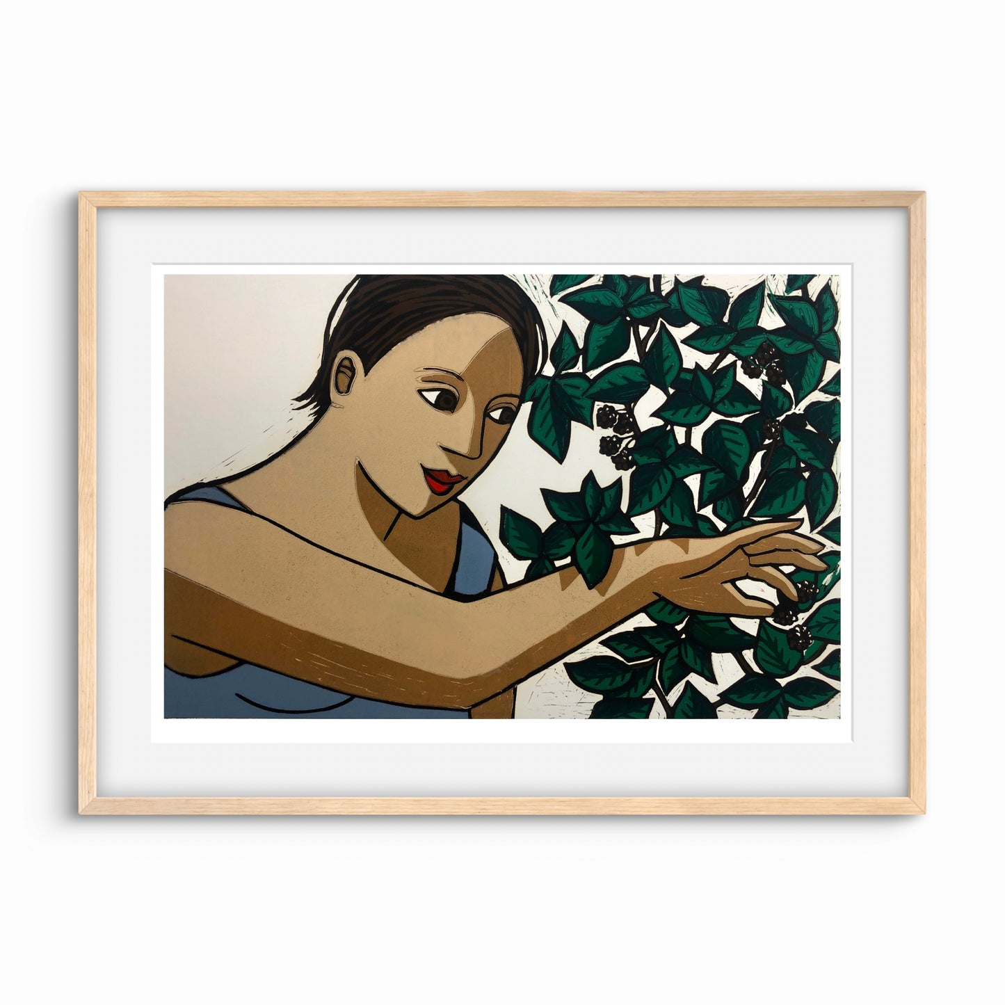 Picking blackberries