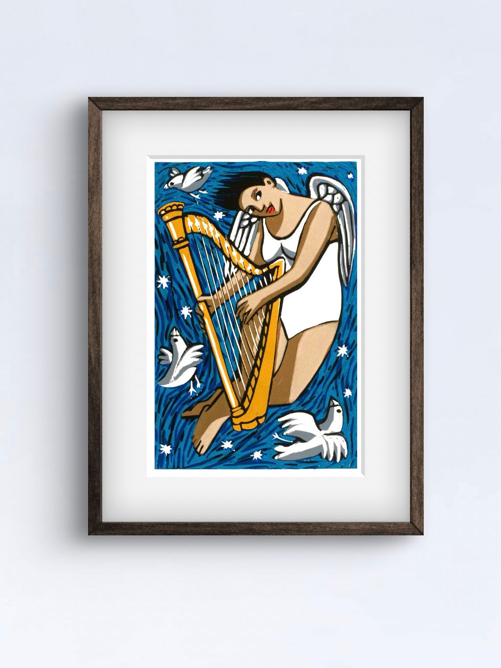 Angel with harp