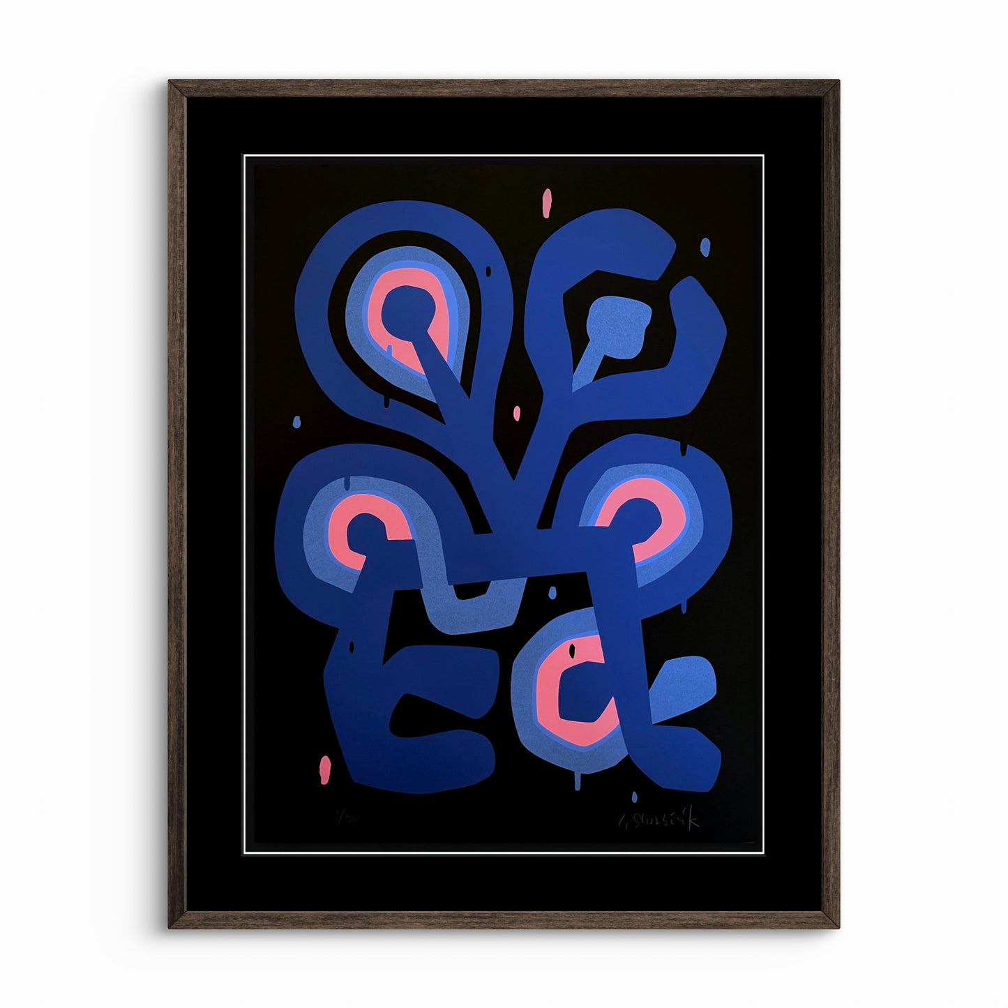 Flower Figure Noir