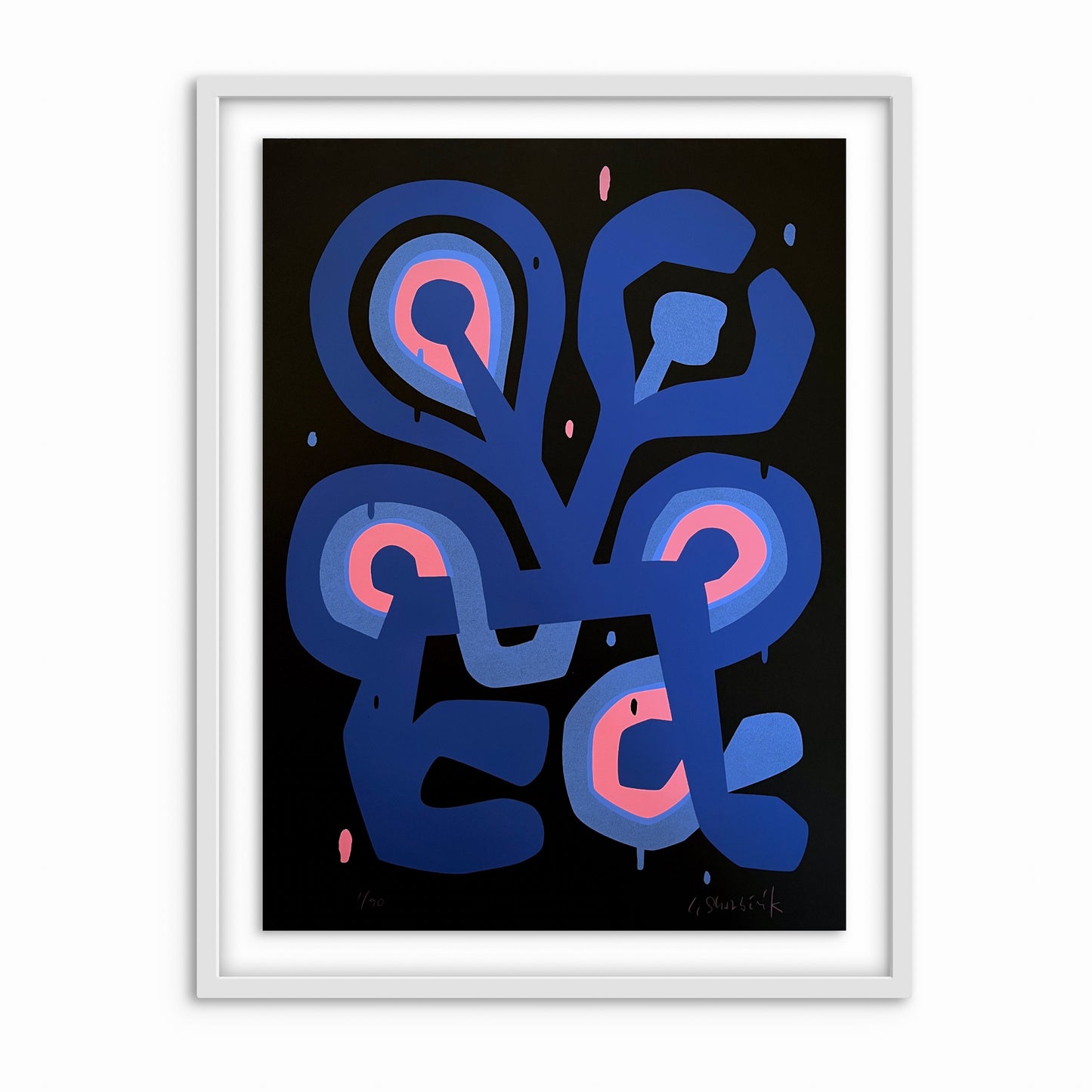 Flower Figure Noir