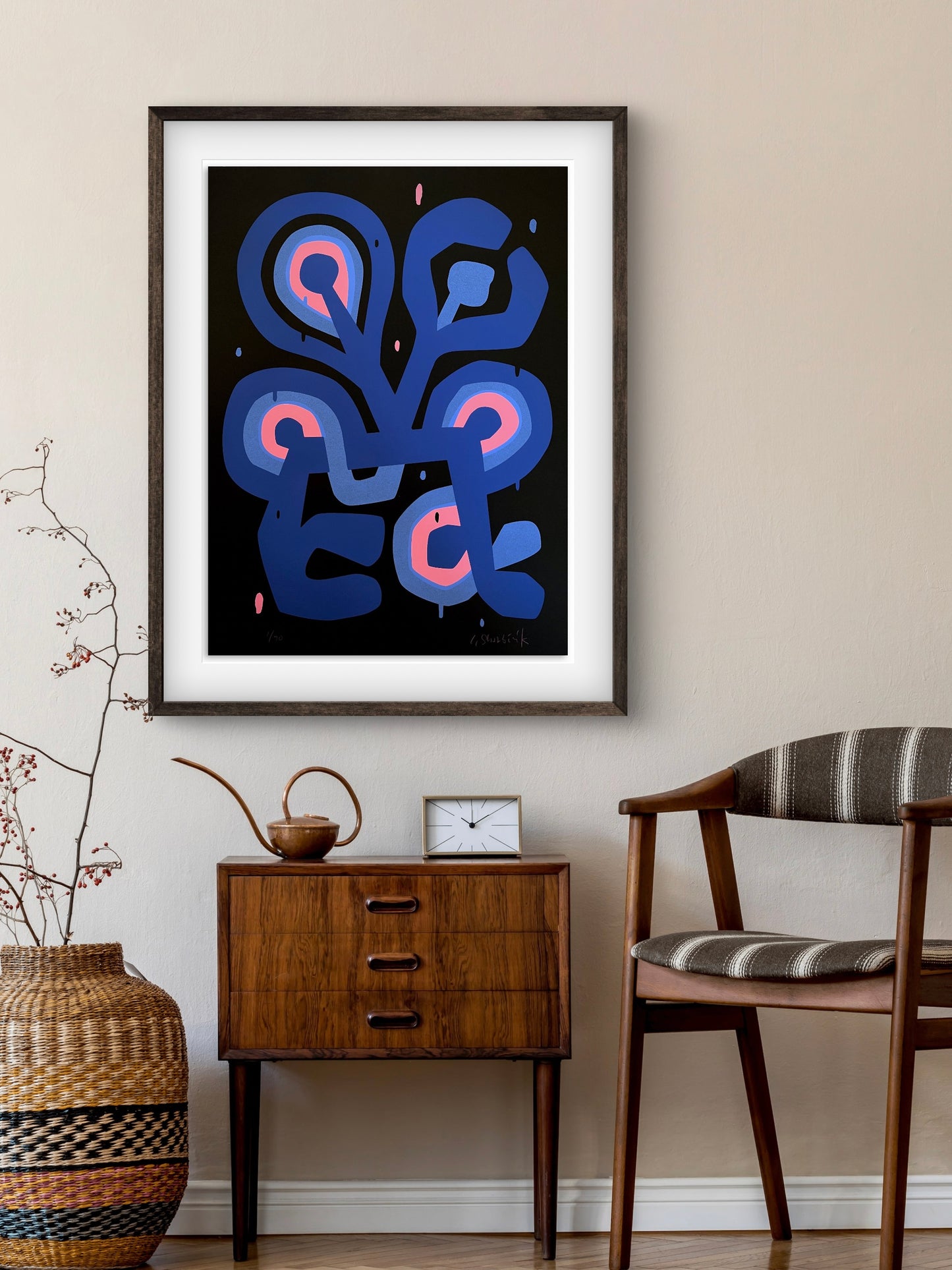 Flower Figure Noir