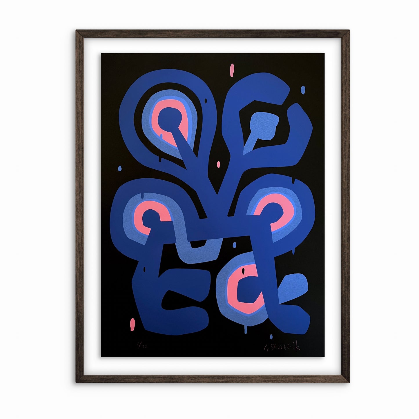 Flower Figure Noir