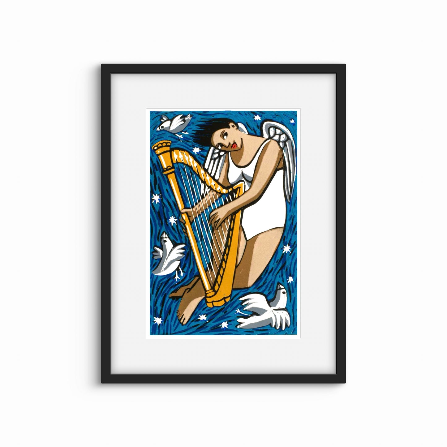 Angel with harp