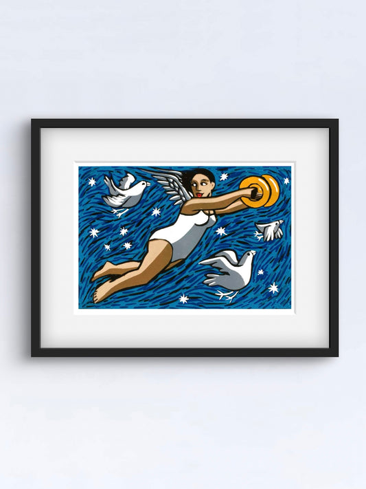 Angel with cymbals