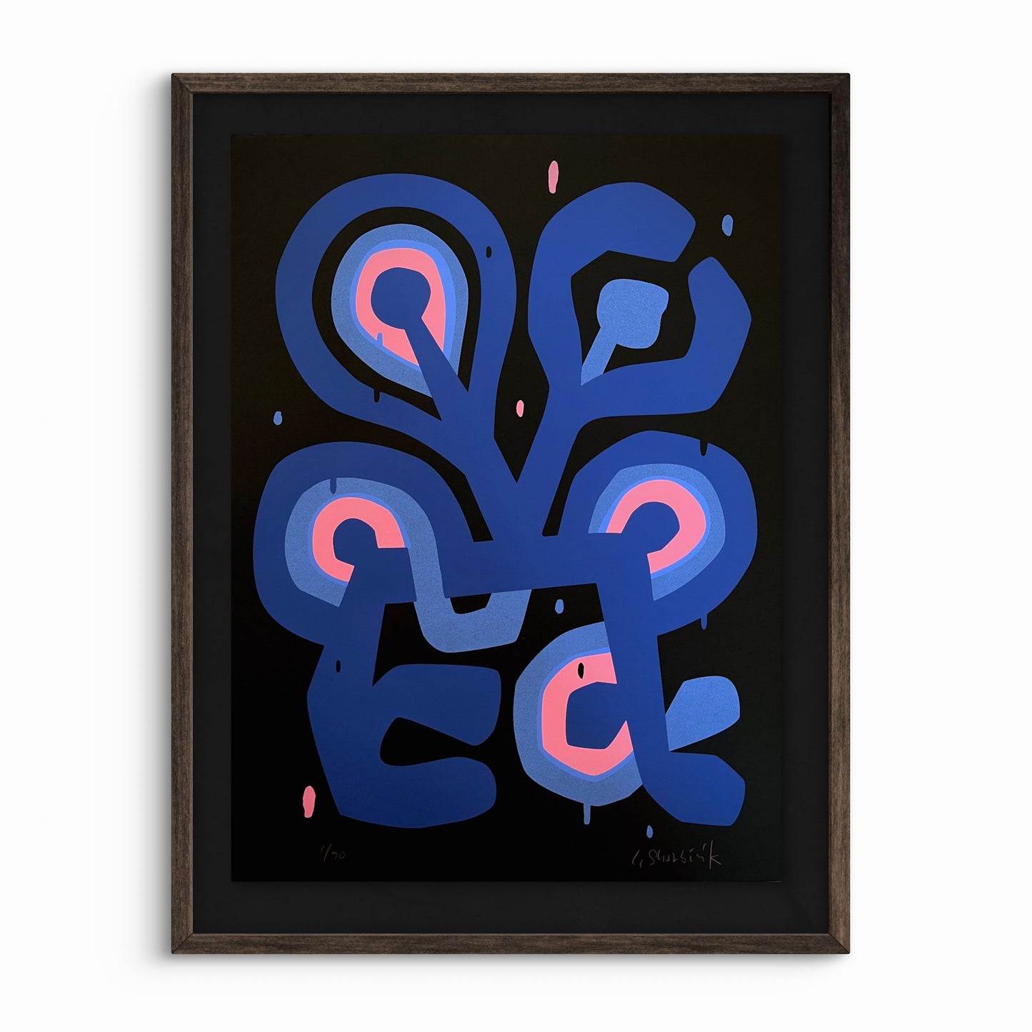 Flower Figure Noir