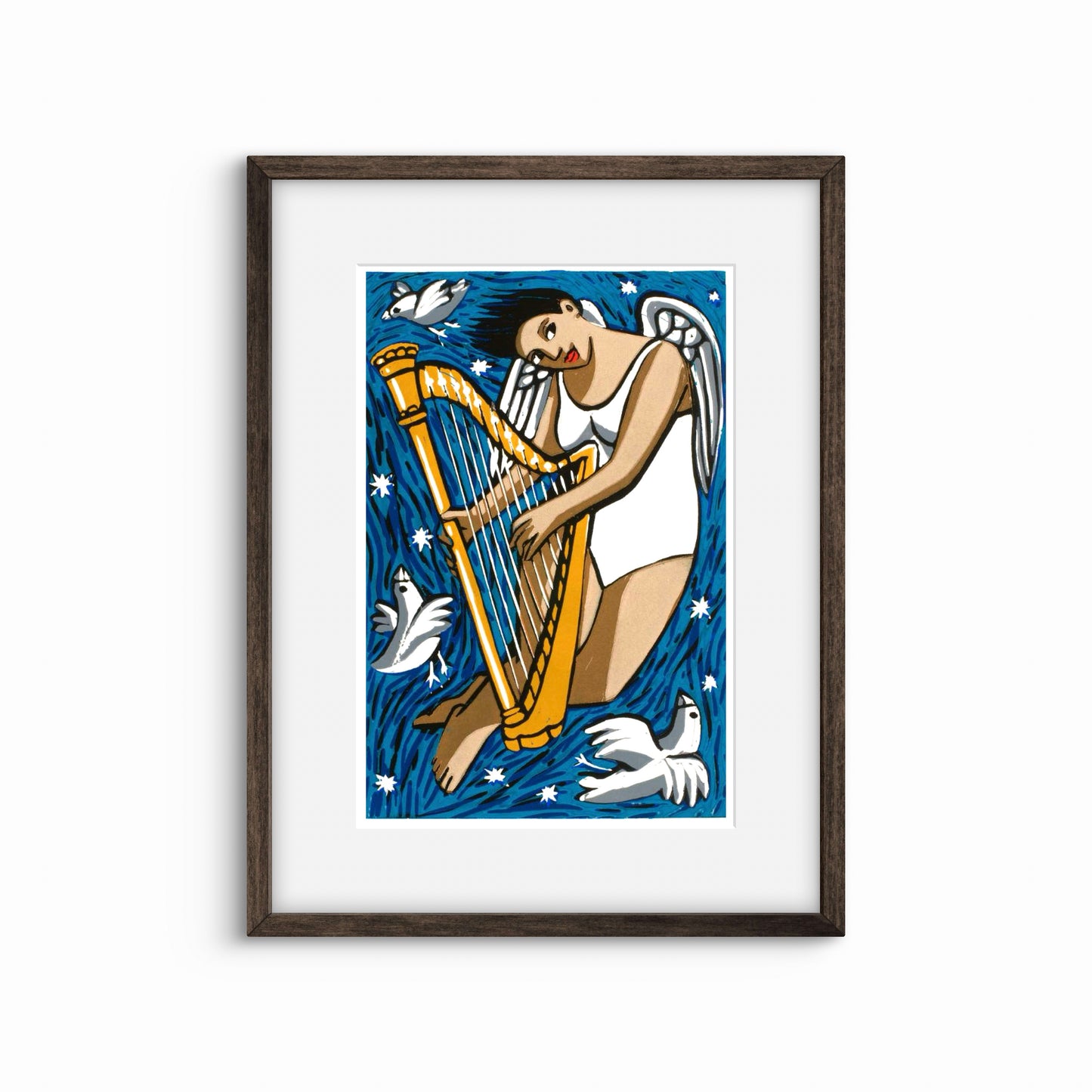 Angel with harp
