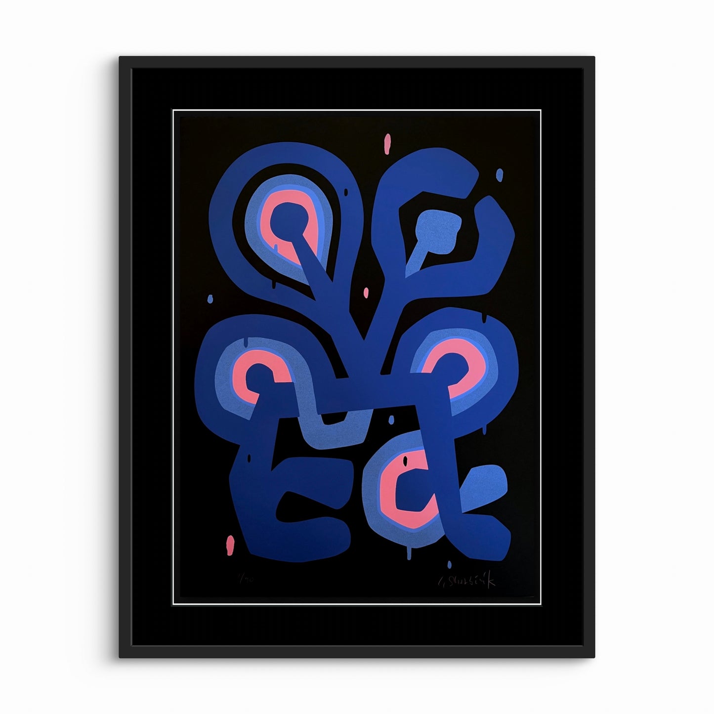 Flower Figure Noir