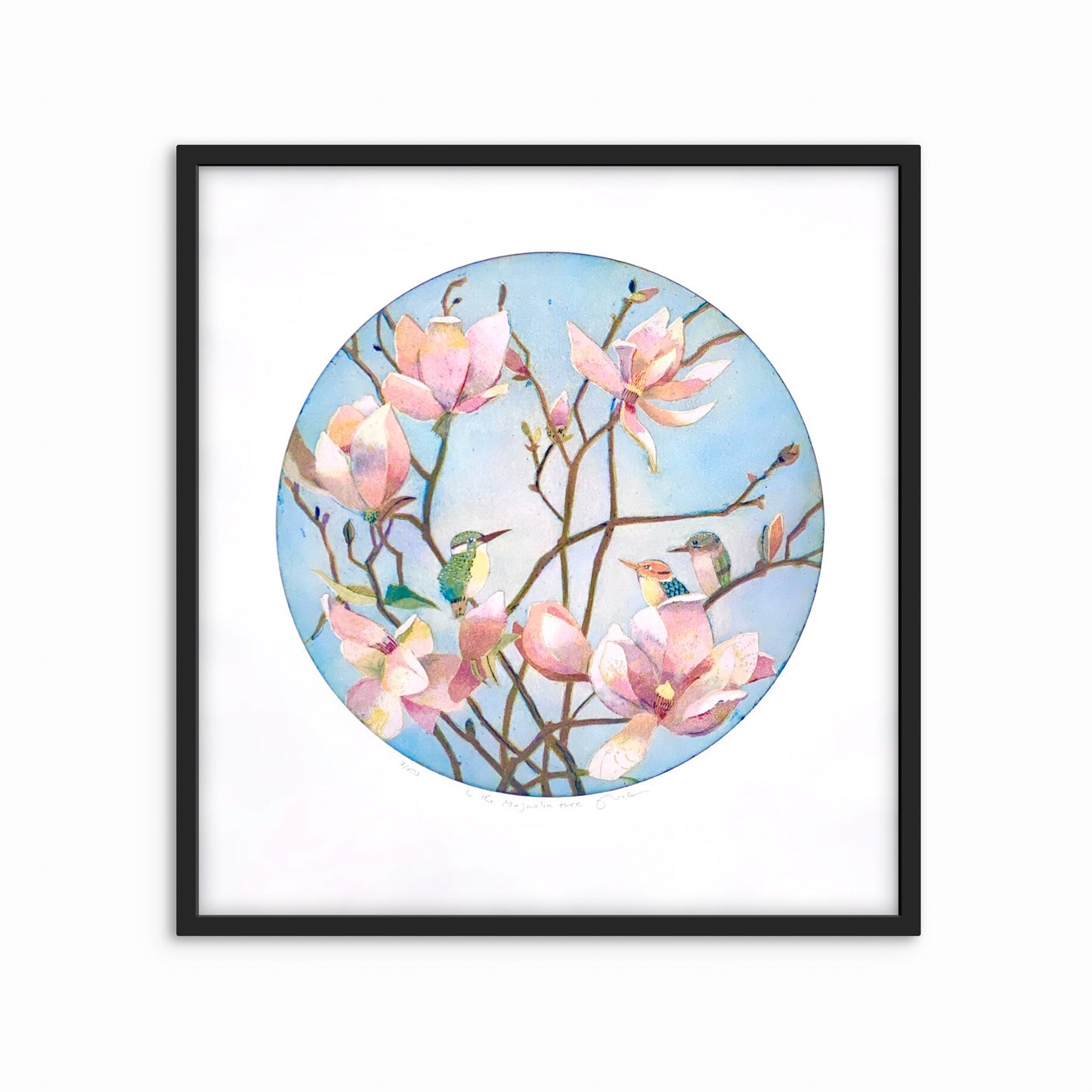 In the magnolia tree