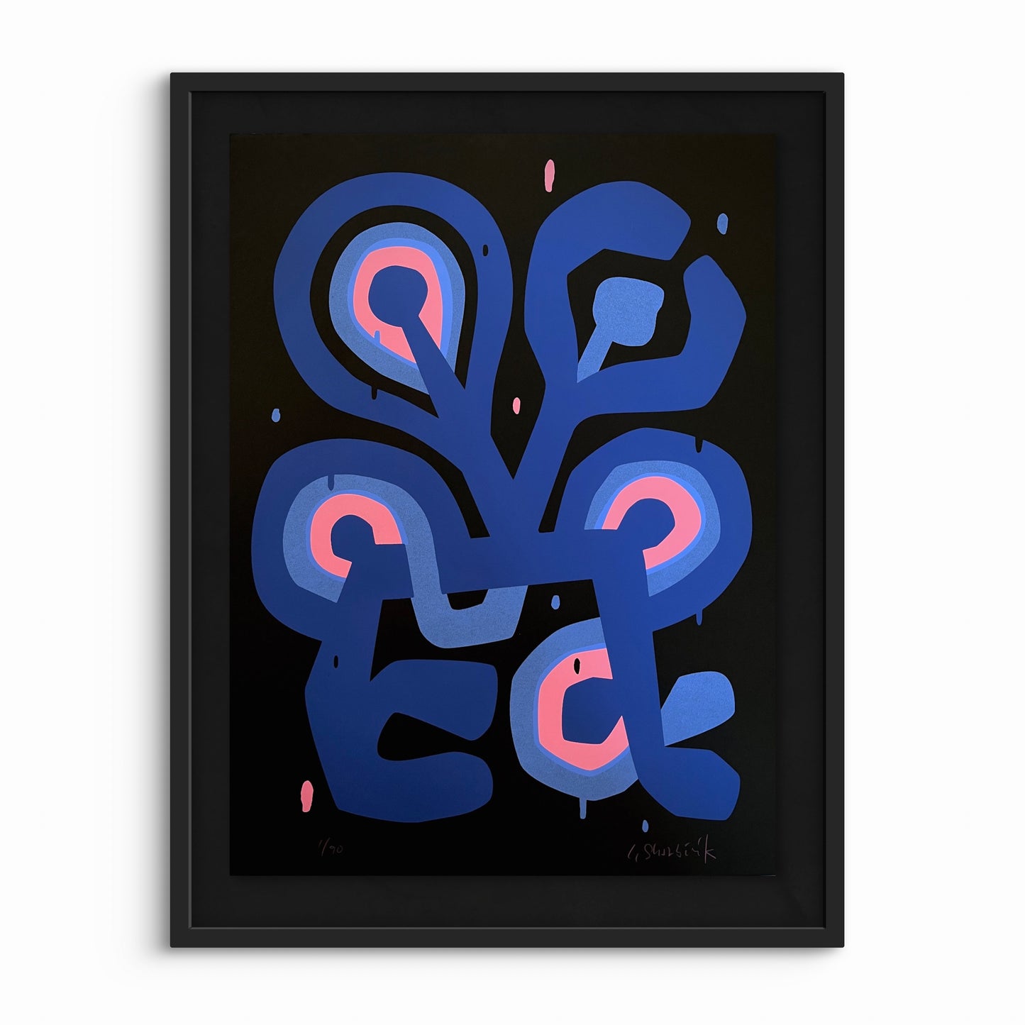 Flower Figure Noir