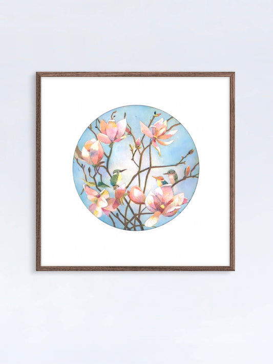 In the magnolia tree