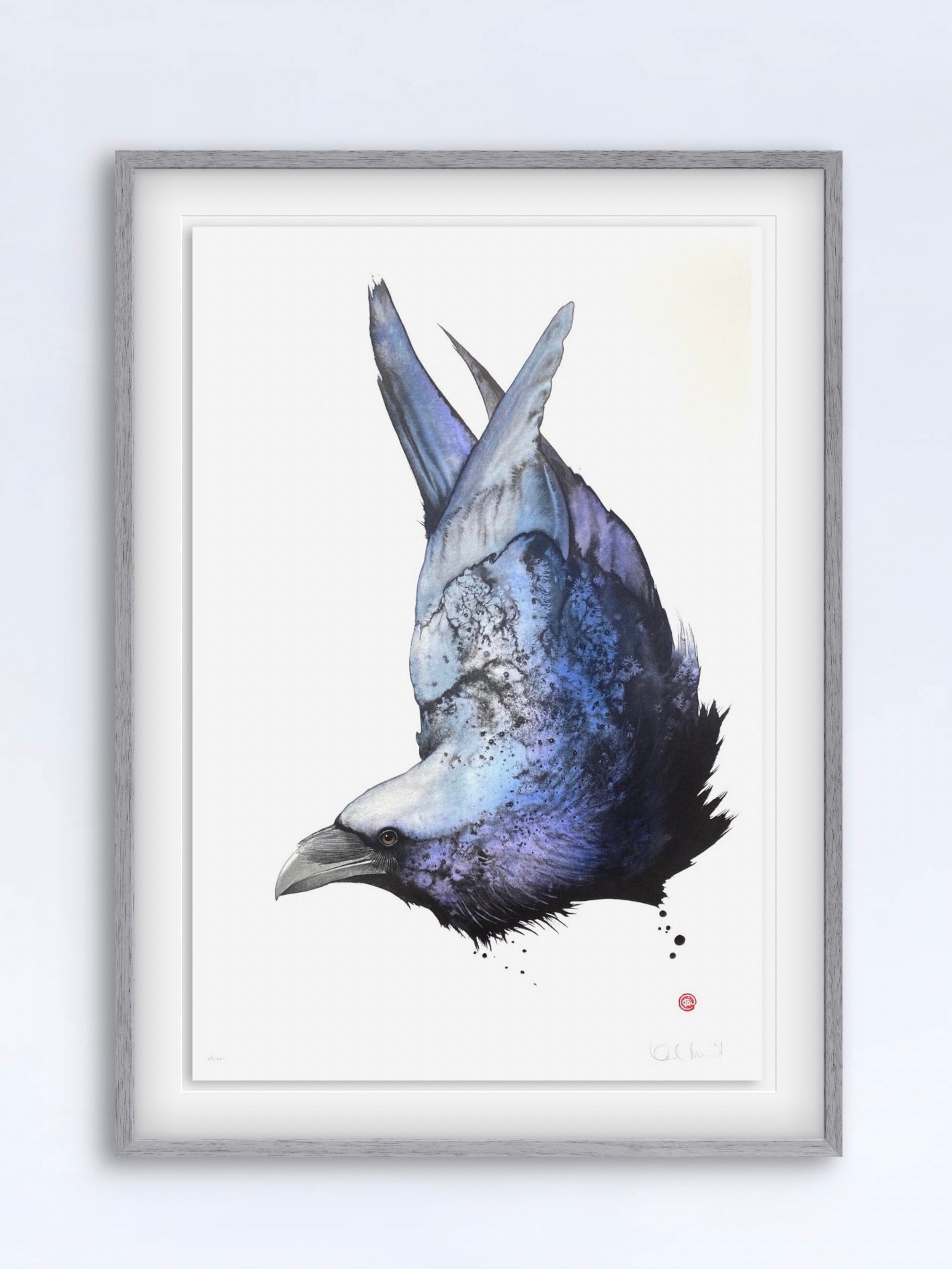 Raven - Lithograph by Karl Martens, a popular motif in limited edition ...